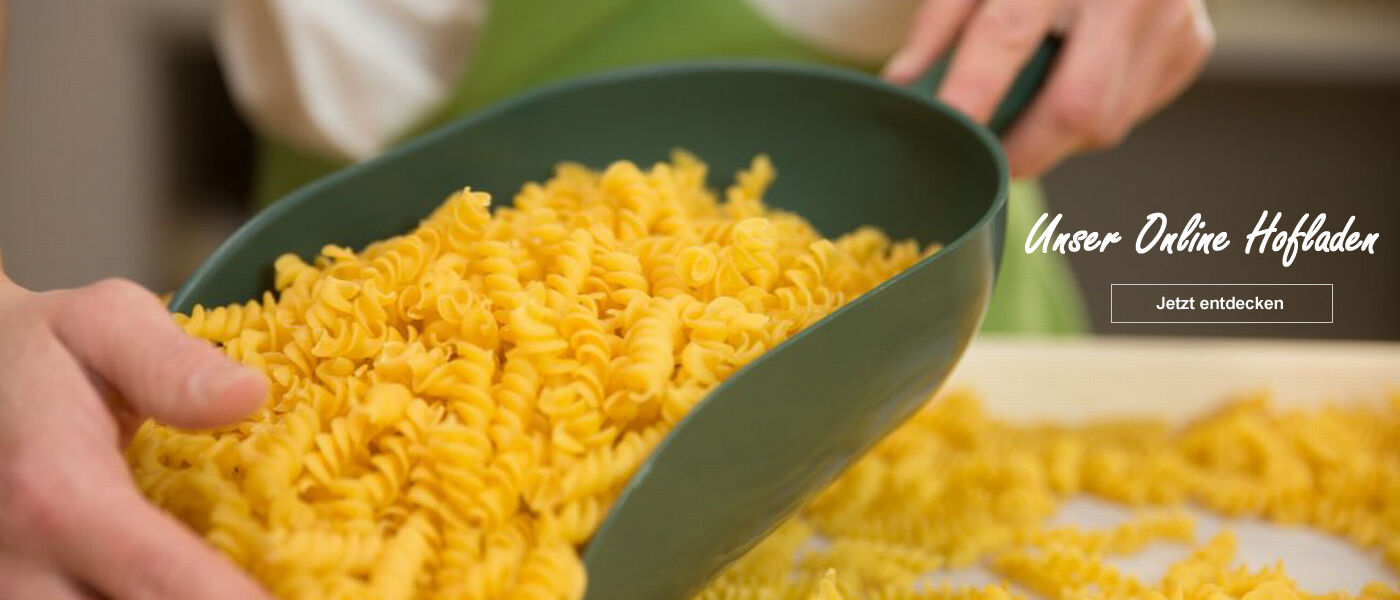 Selbstgemachte Nudeln von Hofladen Kratzer